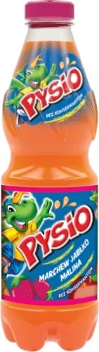 Morkų, obuolių, aviečių sulčių gėrimas PYSIO, 0,9 l