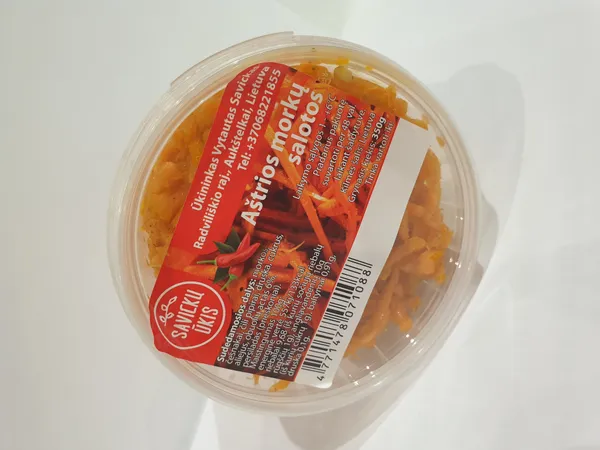 Morkų salotos SAVICKŲ ŪKIS, aštrios, 350 g