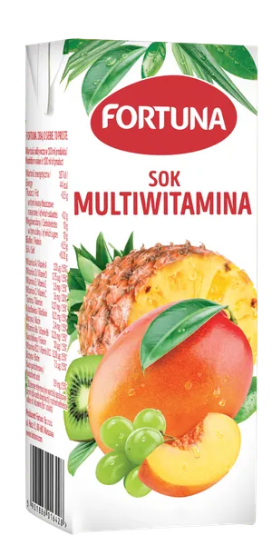Multivitaminų sultys FORTUNA, 0,2 l