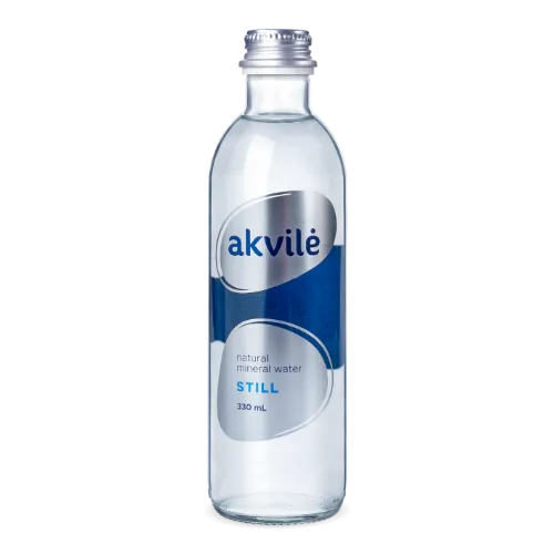 Minerālūdens AKVILE, negāzēts, stiklā, 0,33l(DEP)