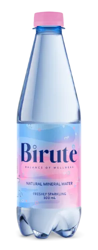 Naturāls minerālūdens Birute, gāzēts, 0.5l (DEP)