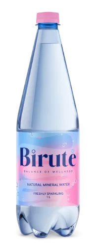 Natūralus mineralinis vanduo BIRUTĖ, gazuotas,1 l, PET D