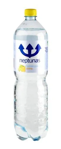 Natūralus mineralinis vanduo NEPTŪNAS, gazuotas, citrinų skonio, 1,5 l D
