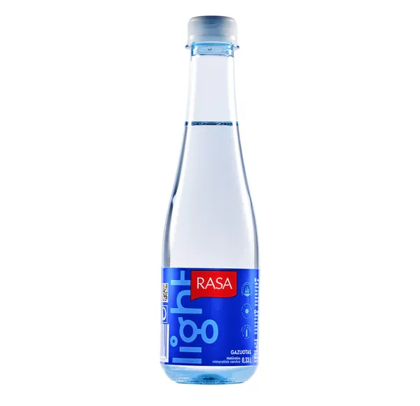 Natūralus mineralinis vanduo RASA Light, gazuotas, 0,33 l D