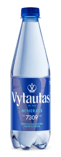 Natūralus mineralinis vanduo VYTAUTAS, gazuotas, 0,5 l, PET D