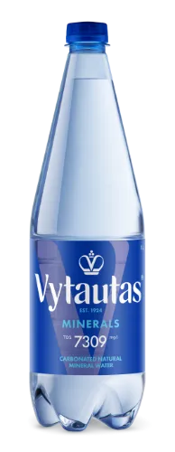 Natūralus mineralinis vanduo VYTAUTAS, gazuotas,1 l, PET D