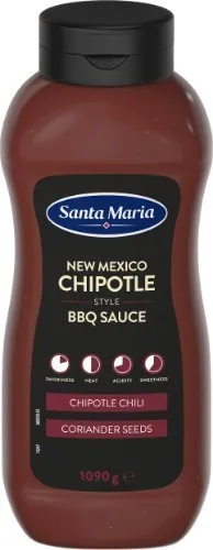 Naujosios Meksikos stiliaus BBQ padažas Chipotle SANTA MARIA, 1090 g