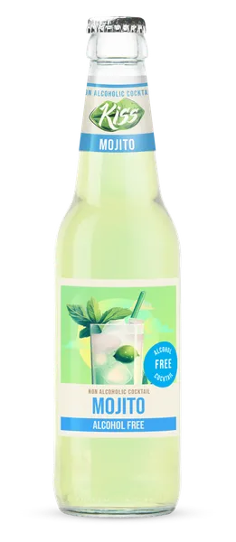 Nealkoholinis kokteilis KISS, Mojito, 0%, 0,33 l, butelis