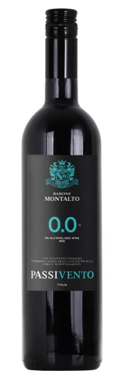 Nealkoholinis pusiau saldus raudonasis vynas BARONE MONTALTO PASSIVENTO, 0,0 %, 0,75 l