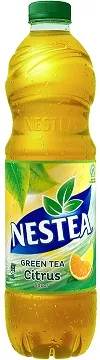 Negazuotas citrusinių vaisių sk. gaivusis gėrimas su žal. arbatos ekstraktu "Nestea", 1,5L