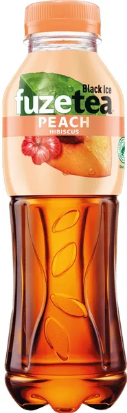 Negazuotas persikų skonio gėrimas FUZE TEA, su kinrožiu ir juodosios arbatos ekstraktu, 0,5l D