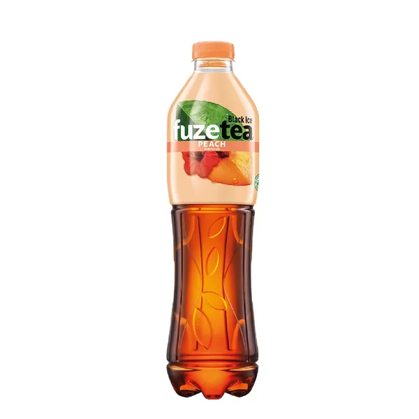 Negazuotas persikų skonio gėrimas FUZE TEA, su kinrožiu ir juodosios arbatos ekstraktu, 1,5l D