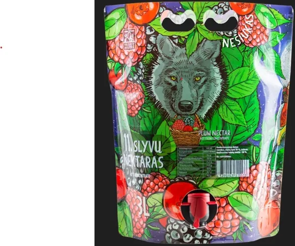 Nektaras slyvų, ne iš koncentrato 3l pouch