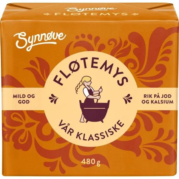 Norvēģu brūnais siers SYNNOVE, Flötemys, 29%, 480g