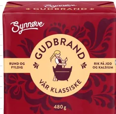 Norvēģu brūnais siers SYNNOVE, Gudbrand, no govs un kazas piena, 29%, šķēlēs 150g