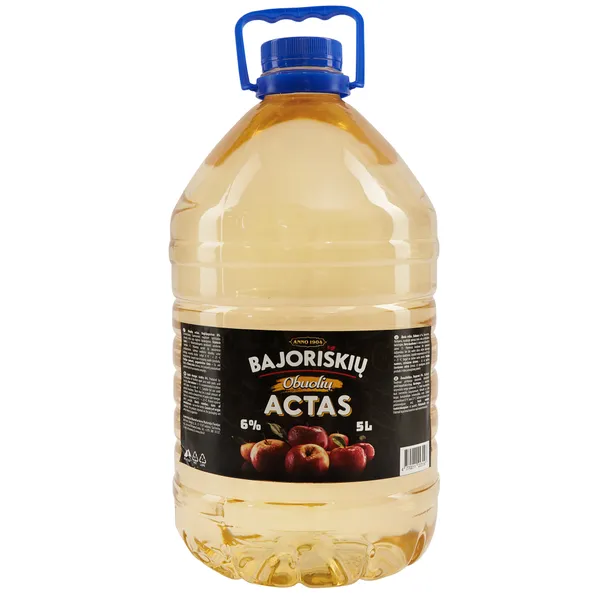 Obuolių actas BAJORIŠKIŲ, 6%, 5 l,  PET