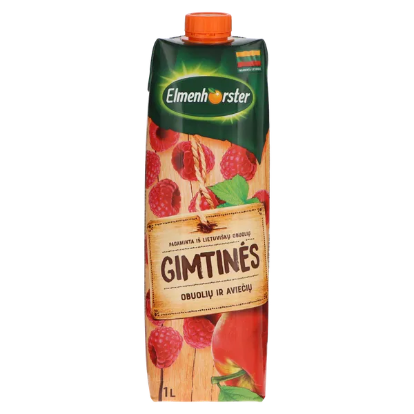 Obuolių ir aviečių gėrimas ELMENHORSTER Gimtinės, 30%, 1 l