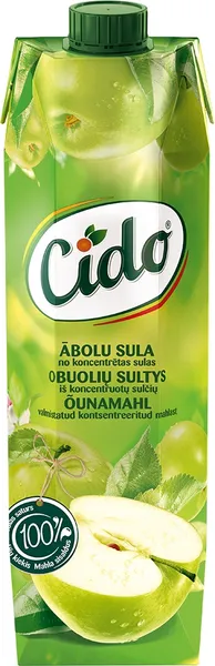 Obuolių sultys CIDO, 100%, 1 l