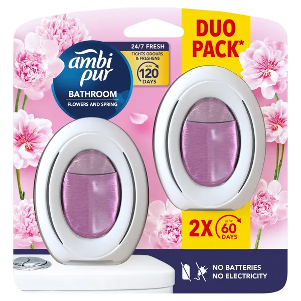 Oro gaiviklis AMBI PUR Flowers & Spring, 2X8ml
