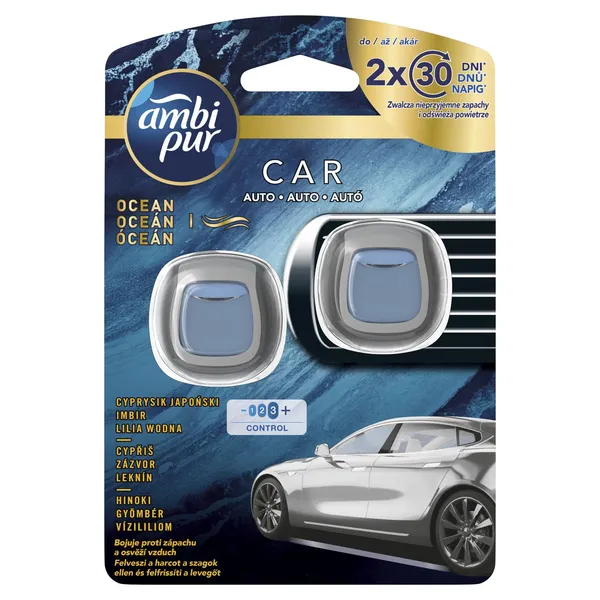Oro gaiviklis automobiliams AMBI PUR Ocean, 2X2ml