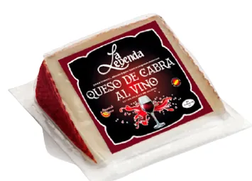 Ožkos sūris LA LEYENDA, su raudonojo vyno skoniu, 200 g.