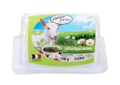 Ožkų pieno sūris BUCHETTE, su česnakais ir žolelėmis, šviežias, 100g