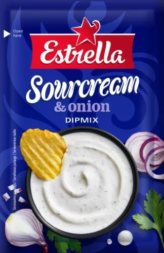 Padažas ESTRELLA Dipmix, Grietinės ir svogūnų skonio, 13 g