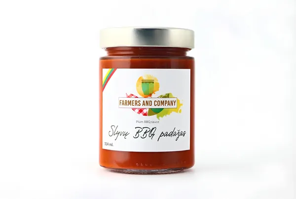 Padažas, FARMERS CIRCLE, Slyvų BBQ, 314 ml