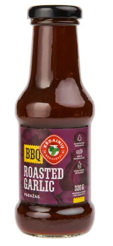 Padažas KĖDAINIŲ BBQ Roasted Garlic, 320g