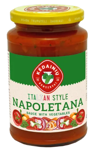 Padažas KĖDAINIŲ Napoletana, su daržovėmis, 410g
