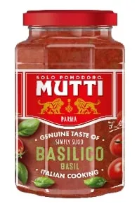 Mērce pastai MUTTI, ar baziliku, 400g