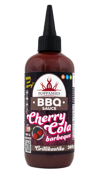 Padažas - marinatas POPPAMIES, Cherry & Cola BBQ, 360 g