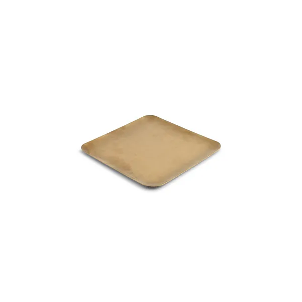 Padėklas Antique Gold, serviravimui/dekorui, nerūdijantis plienas, 19 x 19 cm, H 0,5 cm, vnt