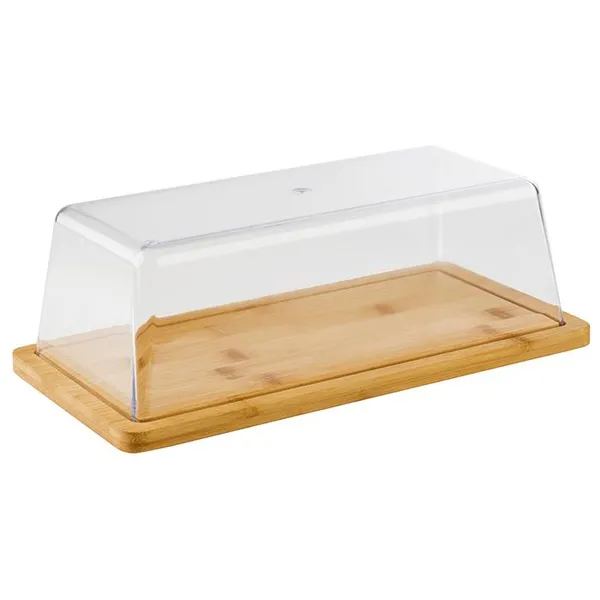 Padėklas Bamboo, su dangčiu, medis/PS, 32 x 16,5 cm, H 11 cm, vnt