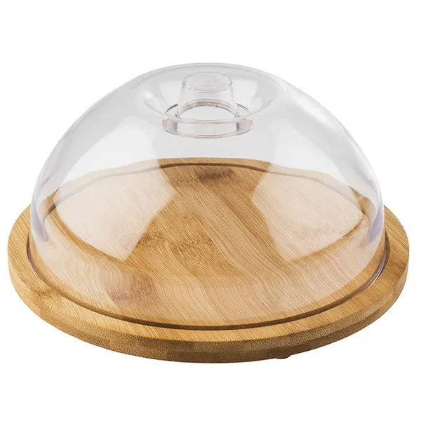 Padėklas Bamboo, su dangčiu, medis/PS, D 20,5 cm, H 10 cm, vnt