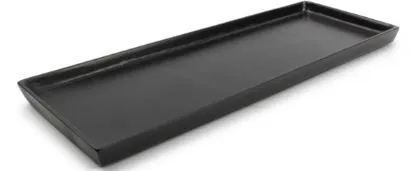 Padėklas Charm Black, aliuminis, 37 x 14 cm, H 2 cm, vnt