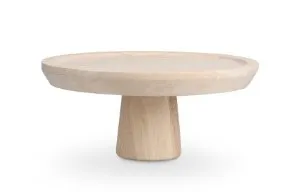 Padėklas Rural Mango, ant kojelės, medis, D 22 cm, H 10 cm, vnt