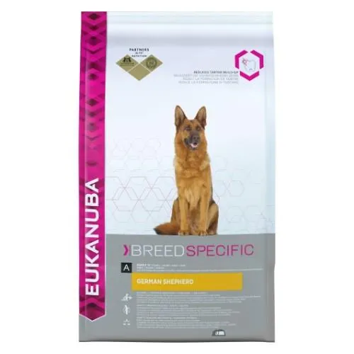 Pašaras šunims EUKANUBA, suaugusiems Vokiečių aviganių veislės šunims, 12 kg