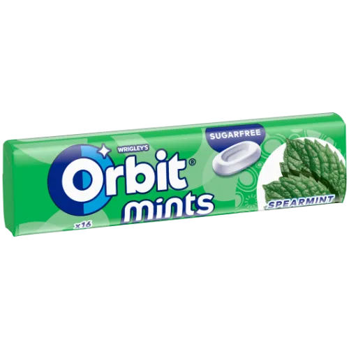 Pastilės ORBIT Spearmint, 28 g