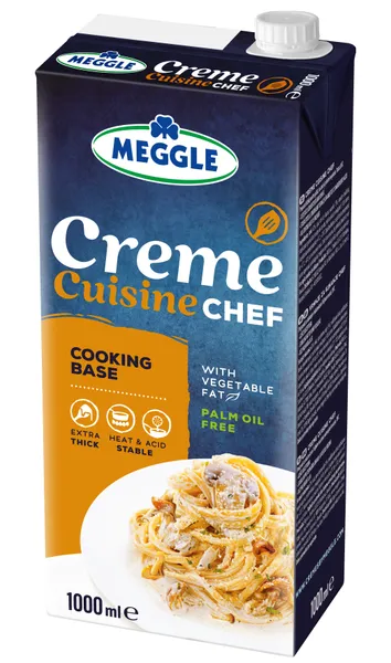 Pasukų ir augalinių riebalų mišinys MEGGLE Creme Cuisine CHEF , 15 % rieb., 1 l