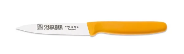 Peilis Giesser, geltona plastikinė rankena, L 10 cm, vnt