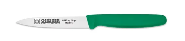 Peilis Giesser, žalia plastikinė rankena, L 10 cm, vnt