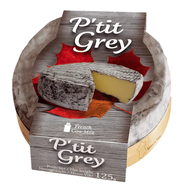 Pelėsinis sūris P'TIT GREY, su pelenais, 125g