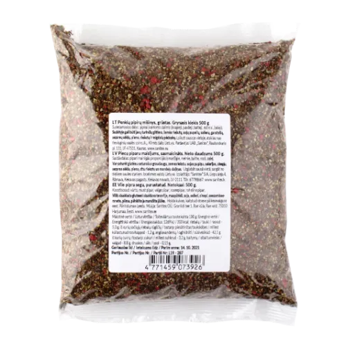 Penkių pipirų mišinys, grūstas, 500 g