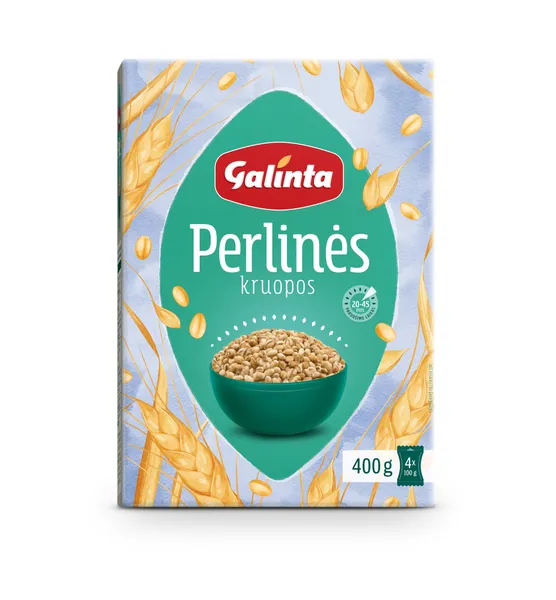 Perlinės kruopos GALINTA, 4 x 100 g