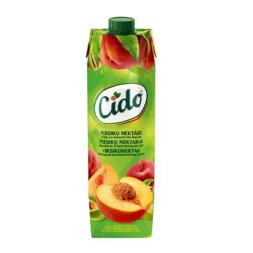 Persikų nektaras CIDO (50%), 1 l