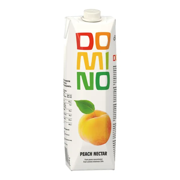 Persikų nektaras DOMINO, 50 %, 1 l