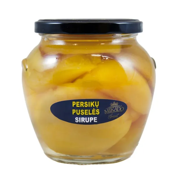 Persikų puselės MIKADO, sirupe, 530 g / 320 g