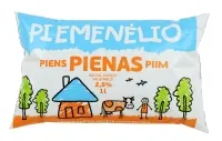 PIEMENĖLIO pienas, maišelyje, 2,5%, 1 l