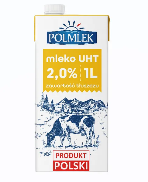 Piens UHT POLMLEK Uchate, 2%, 1l